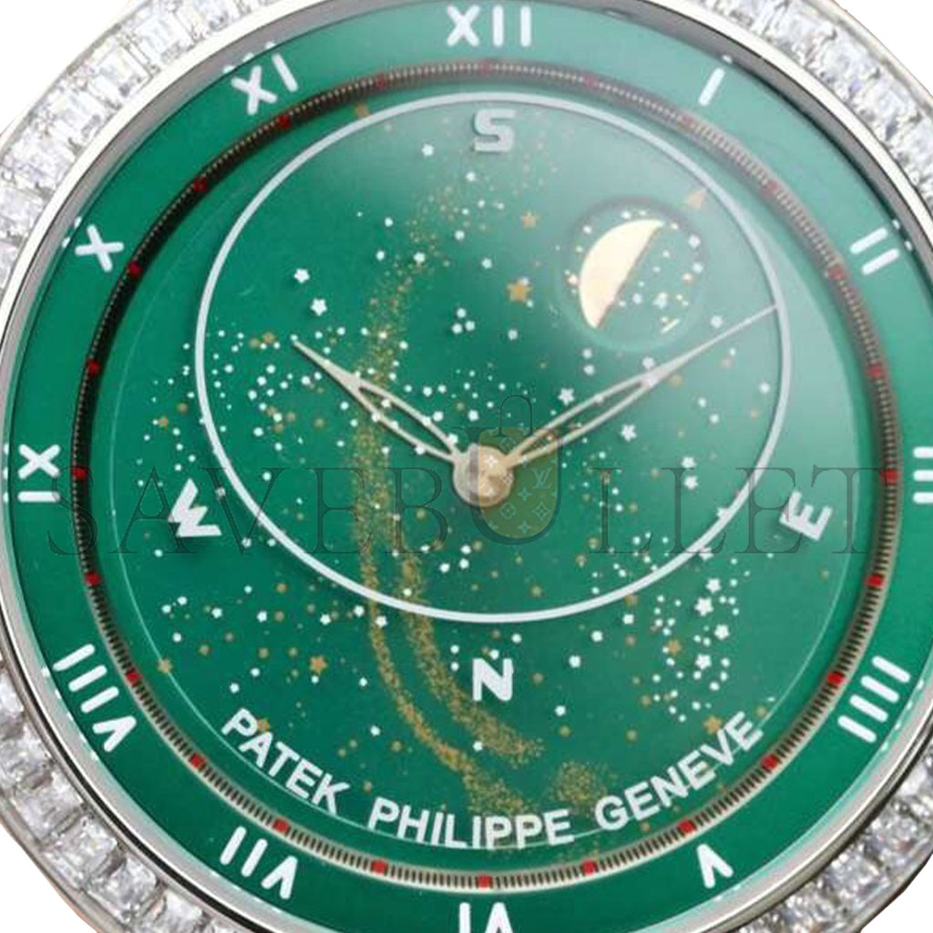 PATEK PHILIPPE STARRY SKY GREEN FACE WATCH 5102R